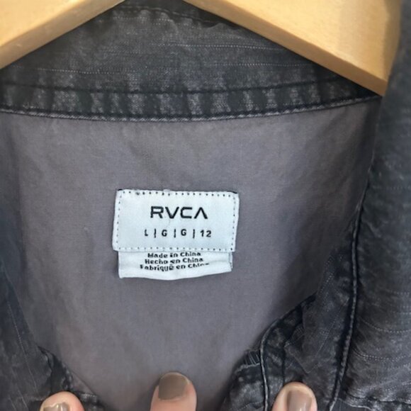 RVCA Women's Zada Utility Jumper in Washed Black- Size Large (fits like a small) - Picture 7 of 9